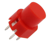 Pcb tactile switch spst 0.1a red dia=9mm round head ps-536